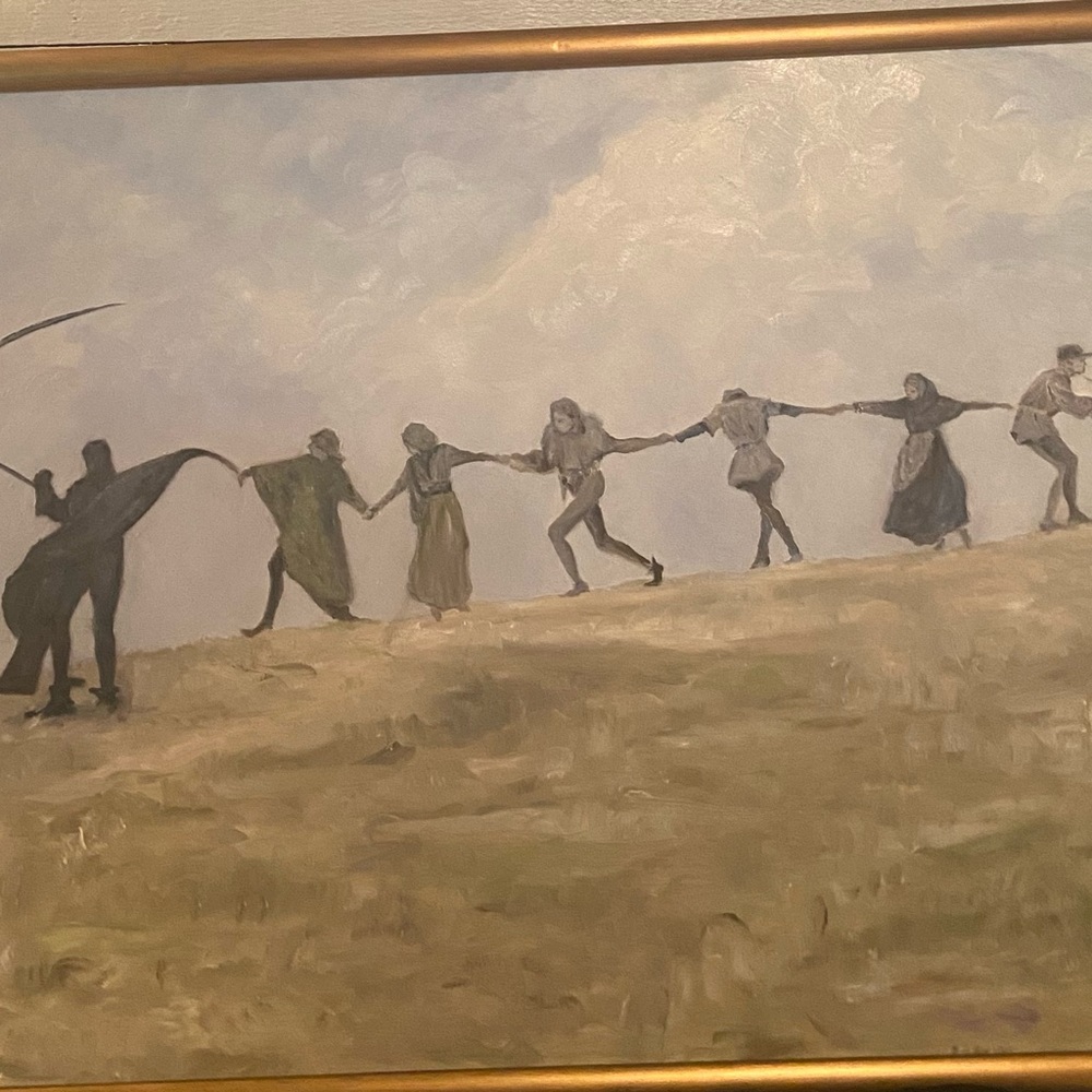 Original oil painting’the seventh seal’